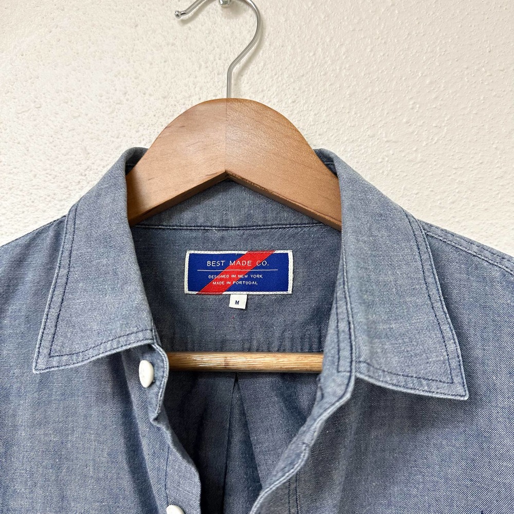Mens Best Made Co Chambray Utility Workshirt Shirt Me… Gem